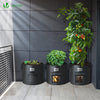 3er Pflanzsack 43L, Pflanztasche mit Fenster & Pflanzenschilder - vuunot.com