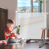 Treppenschutzgitter Ausziehbar Türschutzgitter Roll 0-180cm, für Kinder, Hunde, Katzen, Weiß - vuunot.com