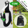 Flexibler Gartenschlauch 15m, Flexibel Wasserschlauch Dehnbarer mit 8 Sprühfunktionen - vuunot.com