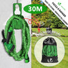 Flexibler Gartenschlauch 30m, Flexibel Wasserschlauch Dehnbarer mit 10 Sprühfunktionen, Grün - vuunot.com