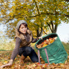 Pop Up Gartensack mit Griffen und Kordelzugverschluss 3er Set 170 L, Laubsack Selbstaufstellend Gartenabfallsack, Grün - vuunot.com