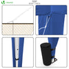 Pavillon 3x3m mit 4 Seitenteilen & 4 Sandsäcke, Pop Up Faltpavillon, Faltbar Gartenzelt Partyzelt, inkl. Tasche, Blau - vuunot.com