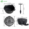 BBQ Dutch Oven Feuertopf Gusseisen 9 Liter, eingebrannter Kochtopf Schmortopf mit Füßen Deckel Deckelheber - vuunot.com