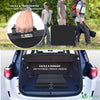 Bierzeltgarnitur Klappbar 3-teilig Set, 1 Biertisch & 2 Bierbänke, Festzeltgarnitur Rattan-Optik Gartengarnitur Campingset, Schwarz - vuunot.com