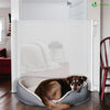 Treppenschutzgitter Ausziehbar Türschutzgitter Roll 0-180cm, für Kinder, Hunde, Katzen, Weiß - vuunot.com