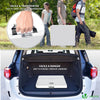 Bierzeltgarnitur Klappbar 3-teilig Set, 1 Biertisch & 2 Bierbänke, Festzeltgarnitur Rattan-Optik Gartengarnitur Campingset, Weiß - vuunot.com