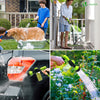 Flexibler Gartenschlauch 15m, Flexibel Wasserschlauch Dehnbarer mit 8 Sprühfunktionen & Spülmittelbehälter - vuunot.com