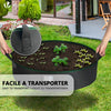 3er Hochbeet Pflanzsack 200L, Pflanztasche mit Pflanzenschilder - vuunot.com