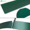 Sichtschutzstreifen für Doppelstabmatten 75m x 4.7cm, PVC Sichtschutz Zaun mit 150 Clips, Grün - vuunot.com