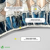 Tischdecke Outdoor, Elastisch Rund Gartentischdecke, Abwaschbar abwischbar Wetterfest, Ø 90-120 cm - vuunot.com