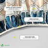VOUNOT Tischdecke Outdoor, Elastisch Rechteckig Gartentischdecke, Abwaschbar abwischbar Wetterfest, 180x114 cm - vuunot.com