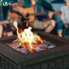 Feuerschale mit Funkenschutz, 3 in 1 Feuerstelle Feuerkorb für Garden Terrasse Heizung - vuunot.com