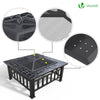 Feuerschale mit Funkenschutz, 3 in 1 Feuerstelle Feuerkorb für Garden Terrasse Heizung - vuunot.com