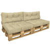 Palettenkissen 4er Set für Indoor und Outdoor, Palettenpolster Wasserdicht Palettensofa, Beige - vuunot.com