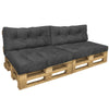 Palettenkissen 4er Set für Indoor und Outdoor, Palettenpolster Wasserdicht Palettensofa, Grau - vuunot.com