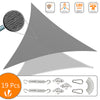 Sonnensegel Dreieckig mit Befestigung Set - vuunot.com