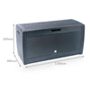 310 Liter Kissenbox, Gartenbox Aufbewahrung Wasserdicht Auflagenbox, Anthrazit - vounot