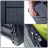 310 Liter Kissenbox, Gartenbox Aufbewahrung Wasserdicht Auflagenbox, Anthrazit - vounot