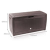 310 Liter Kissenbox, Gartenbox Aufbewahrung Wasserdicht Auflagenbox, Brown - vounot