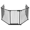 Kaminschutzgitter Metall, 5 Elemente inkl. Sicherheitstür, 300 x 75 cm - vounot