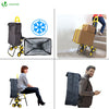 Einkaufstrolley Klappbar mit 6 Räder, Kühlfach und Klappsitz, Treppensteiger, 35L - vounot