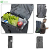 Einkaufstrolley Klappbar mit 6 Räder, Kühlfach und Klappsitz, Treppensteiger, 35L - vounot