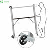 Alu Leitergerüst 3 in 1, Arbeitsbühne bis 150KG Belastbar, 2x6 Sprossen - vounot