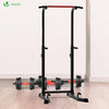 Kraftstation Dip Station, Mutilfunktions Power Tower für Zuhause, mit Klimmzugstange, Ladekapazität 120KG, Schwarz - vuunot.com
