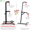 Kraftstation Dip Station, Mutilfunktions Power Tower für Zuhause, mit Klimmzugstange, Ladekapazität 120KG, Schwarz - vuunot.com