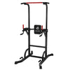 Kraftstation Dip Station, Mutilfunktions Power Tower für Zuhause, mit Klimmzugstange, Ladekapazität 150KG, Schwarz - vuunot.com