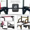 Kraftstation Dip Station, Mutilfunktions Power Tower für Zuhause, mit Klimmzugstange, Ladekapazität 150KG, Schwarz - vuunot.com