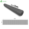 Drahtzaun Sechskantgeflecht, Maschendrahtzaun, PVC-Beschichtet Grau 1x25m, Maschenweite25 mm - vounot