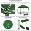Faltpavillon 3x3m, mit 4 Sandsäcke, Pop Up, UV-Schutz 50+, Grün - vounot
