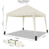 Faltpavillon 3x3m, mit 4 Sandsäcke, Pop Up, UV-Schutz 50+, Weiß - vounot