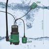 Schmutzwasserpumpe, Tauchpumpe mit Stufenloser Schwimmerschalter, 750 W - vounot