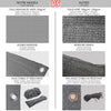 Balkon Sichtschutz 90x500 cm, HDPE Gewebe, UV-Schutz, Wetterfest, Grau - vounot