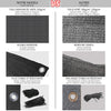 Balkon Sichtschutz 90x500 cm, HDPE Gewebe, UV-Schutz, Wetterfest, Schwarz - vounot