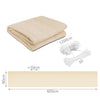 Balkon Sichtschutz 90x600 cm, HDPE Gewebe, UV-Schutz, Wetterfest, Beige - vounot