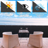 Balkon Sichtschutz 90x600 cm, HDPE Gewebe, UV-Schutz, Wetterfest, Schwarz - vounot