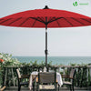 Sonnenschirm für Balkon, 270 cm, Shanghai Balkonschirm mit Schutzhülle, Rot - vuunot.com