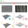 HDPE Sonnensegel Rechteckig mit Befestigung Set - vounot