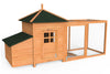Hühnerstall mit Auslauf, Hühnerhaus Klein, Hühnervoliere Holz, ca. 190 x 100 x 64 cm - vounot
